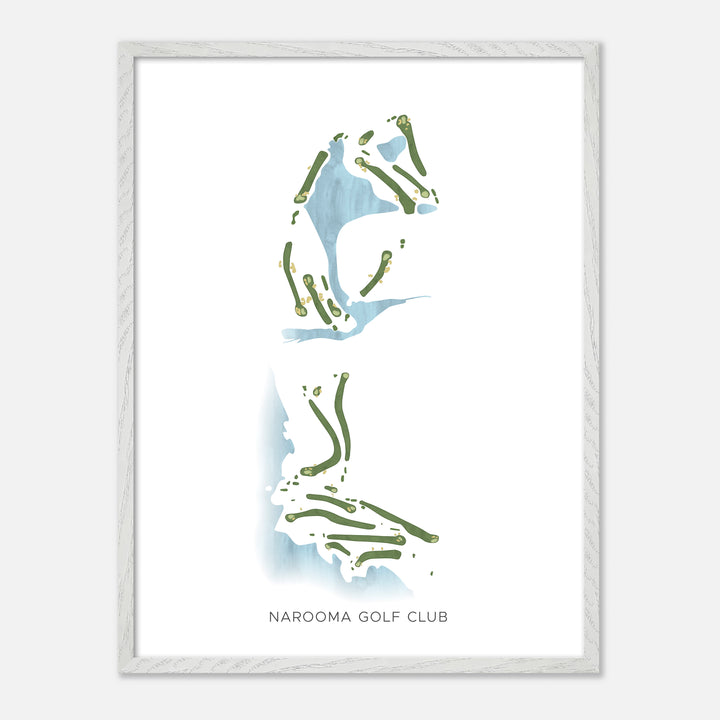 Print of Narooma Golf Club Modern Map