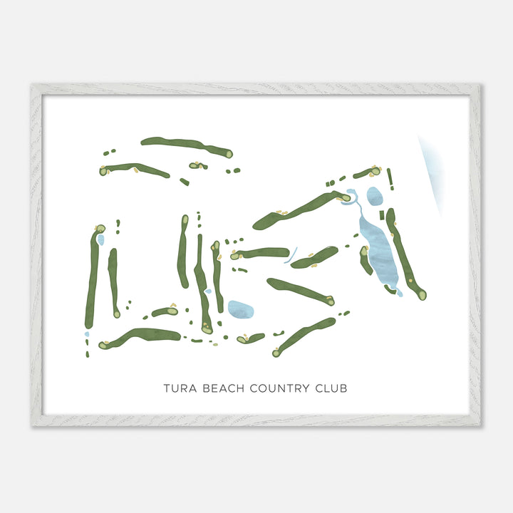Print of Tura Beach Country Club Modern Map