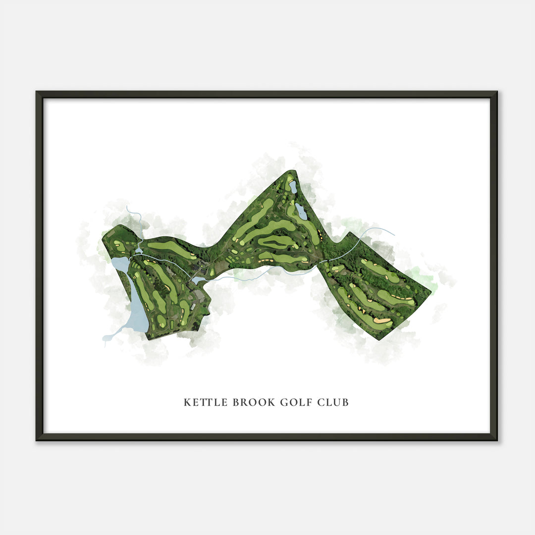 Print of Kettle Brook Golf Club Classic Map