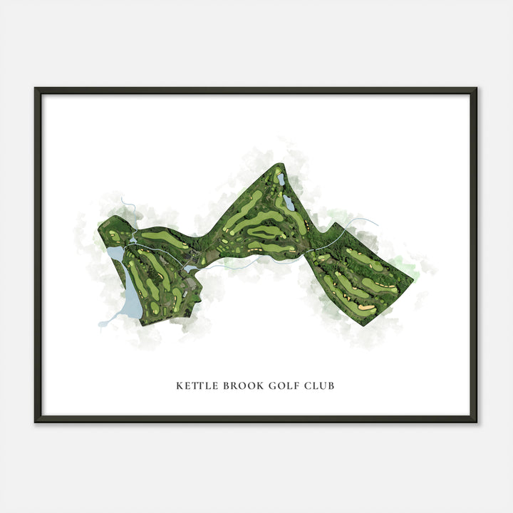 Print of Kettle Brook Golf Club Classic Map
