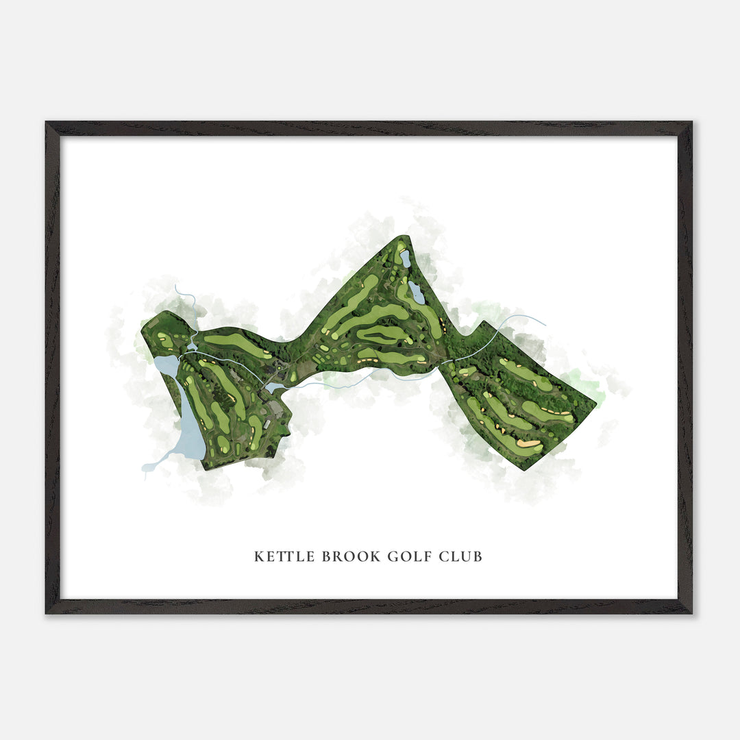 Print of Kettle Brook Golf Club Classic Map