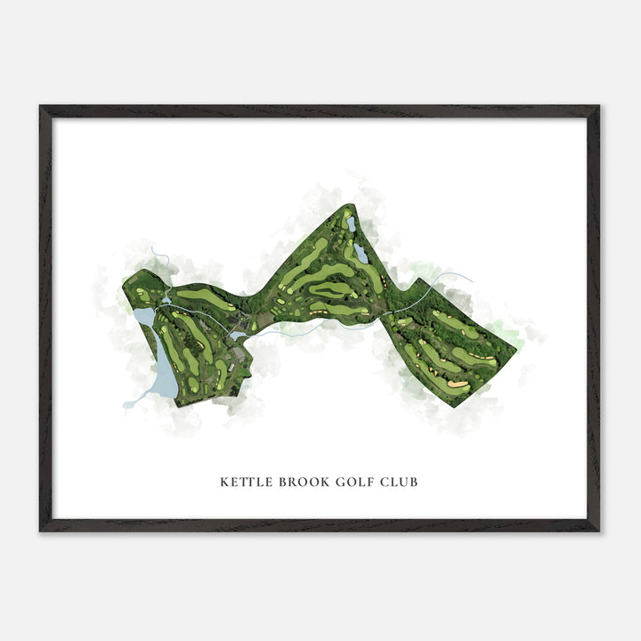Print of Kettle Brook Golf Club Classic Map