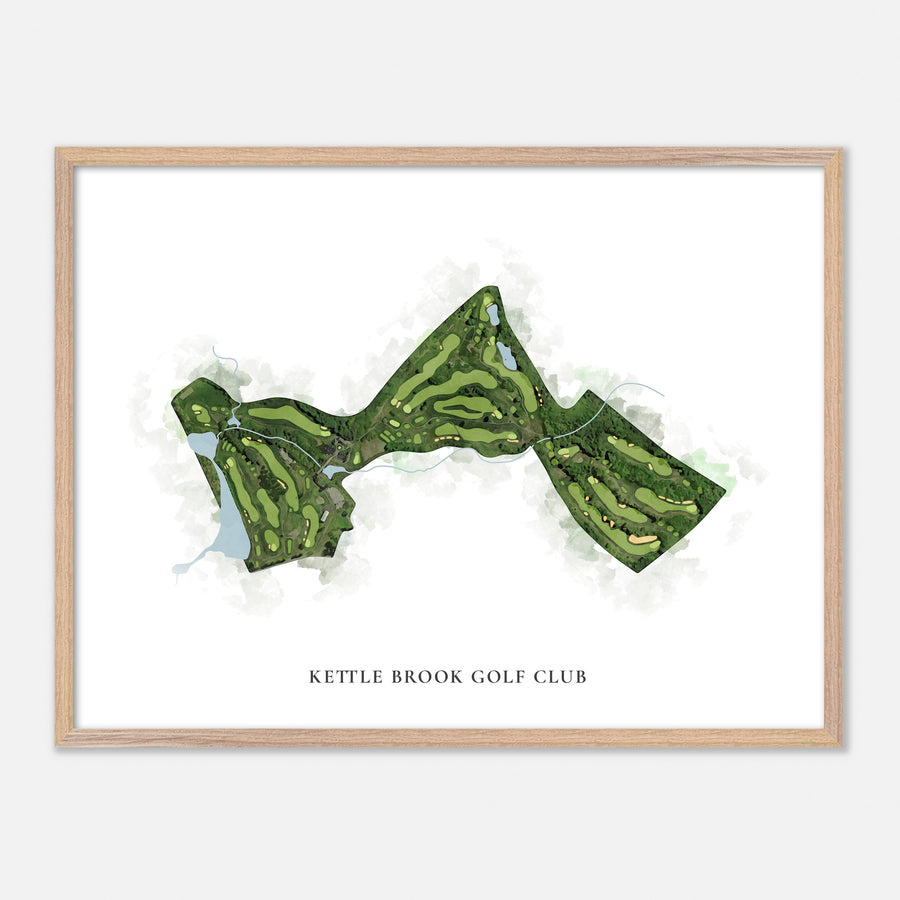 Print of Kettle Brook Golf Club Classic Map