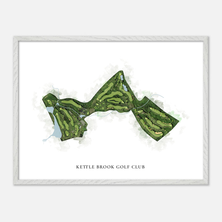 Print of Kettle Brook Golf Club Classic Map