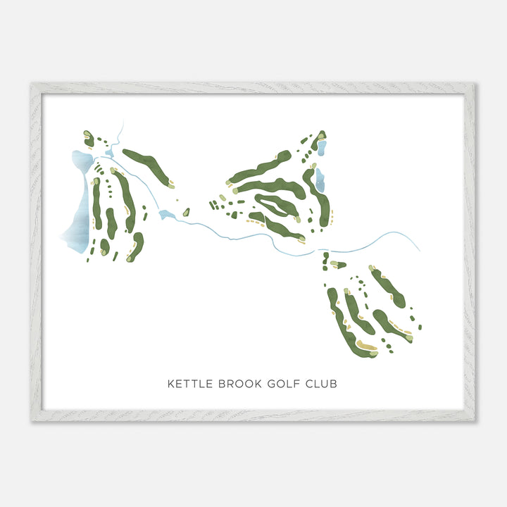 Print of Kettle Brook Golf Club Modern Map