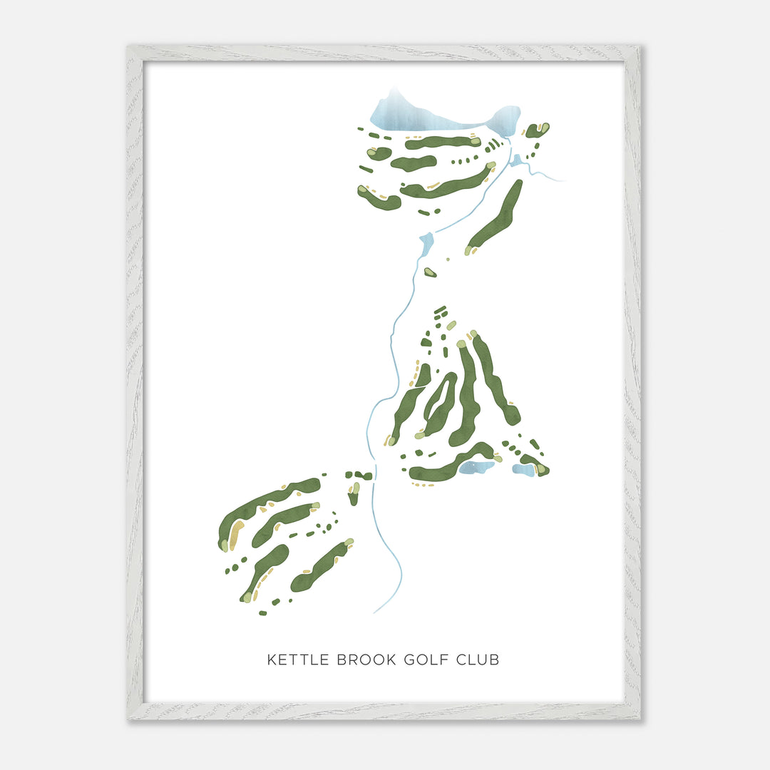 Print of Kettle Brook Golf Club Modern Map