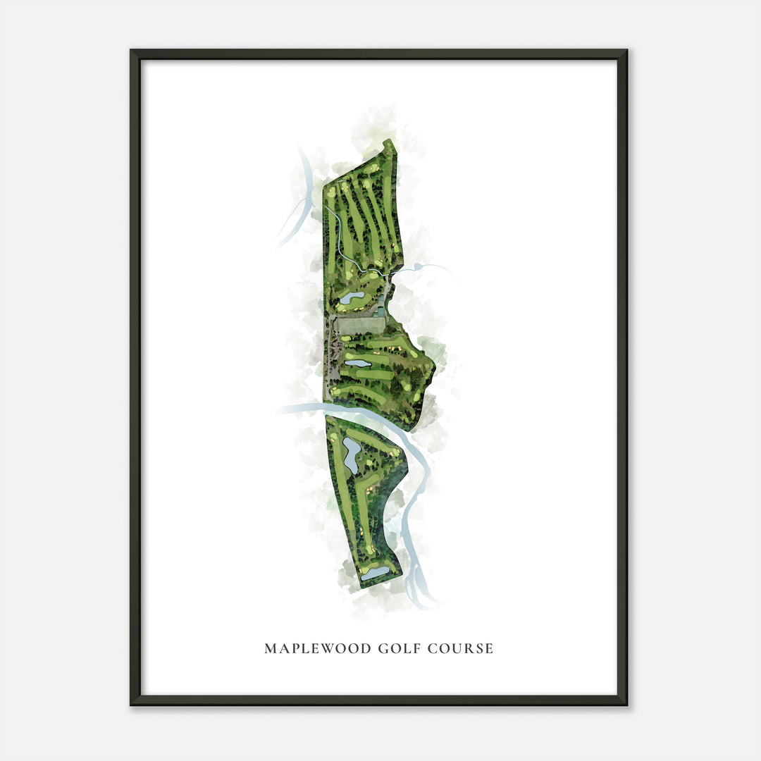 Print of Maplewood Golf Course Classic Map