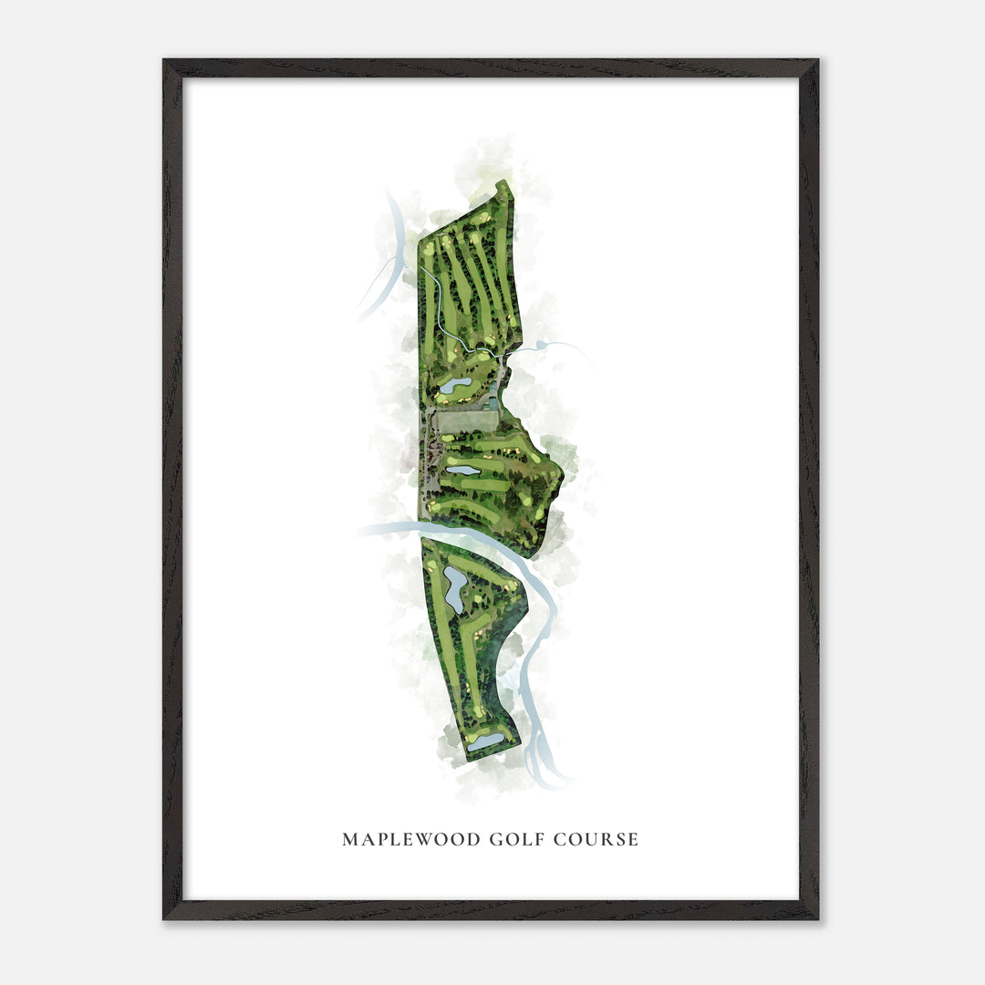 Print of Maplewood Golf Course Classic Map