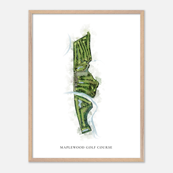 Print of Maplewood Golf Course Classic Map