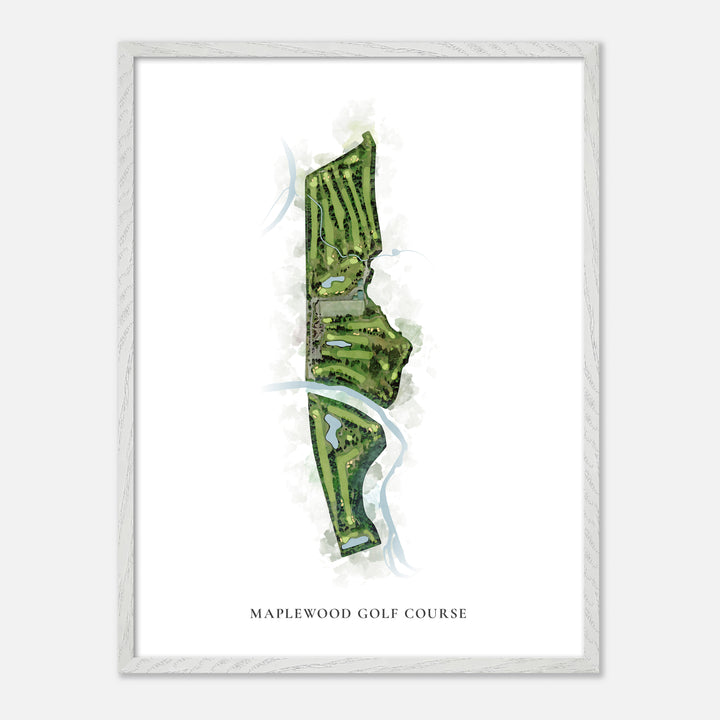 Print of Maplewood Golf Course Classic Map