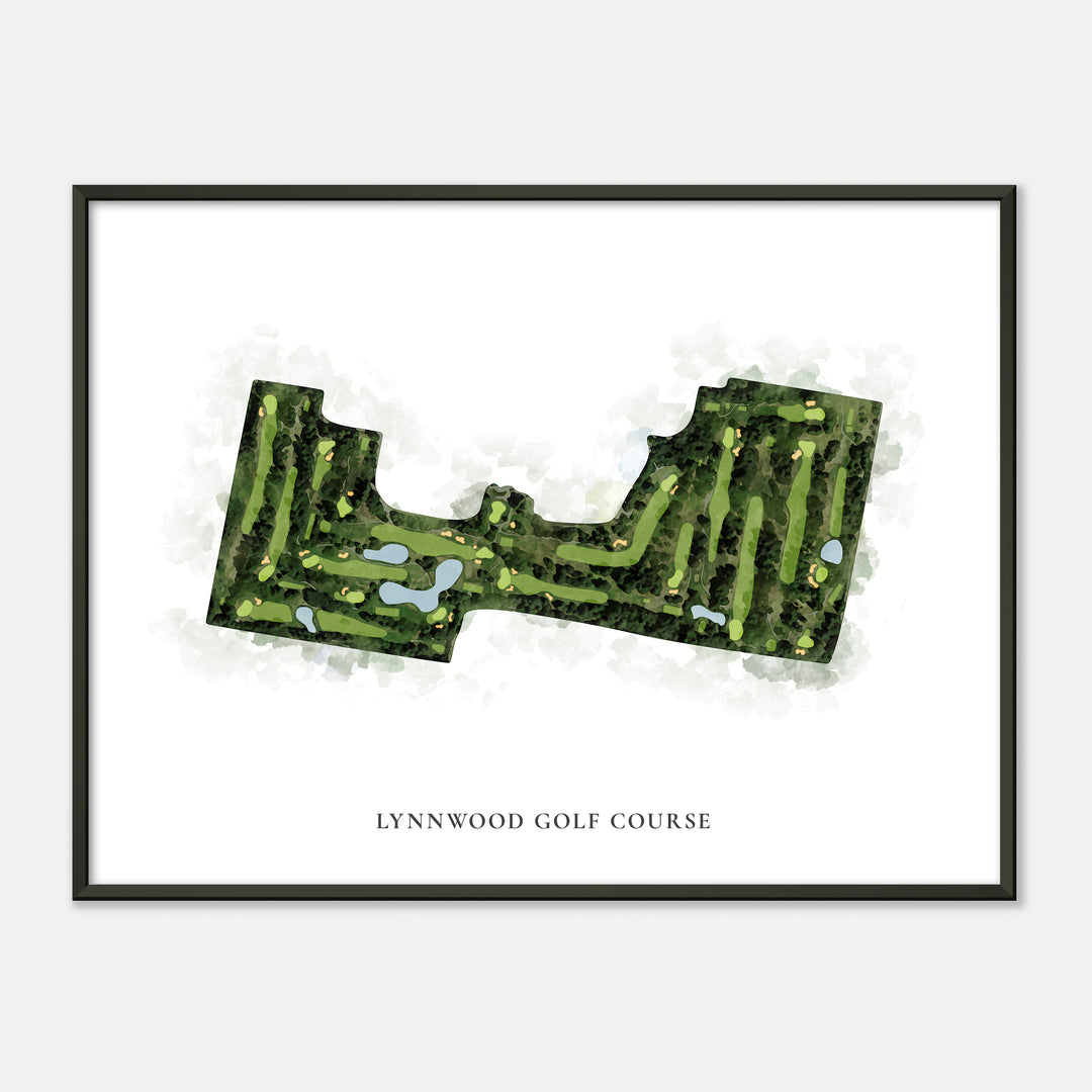 Print of Lynnwood Golf Course Classic Map