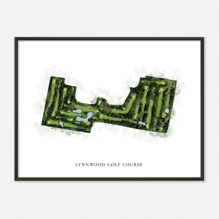 Print of Lynnwood Golf Course Classic Map