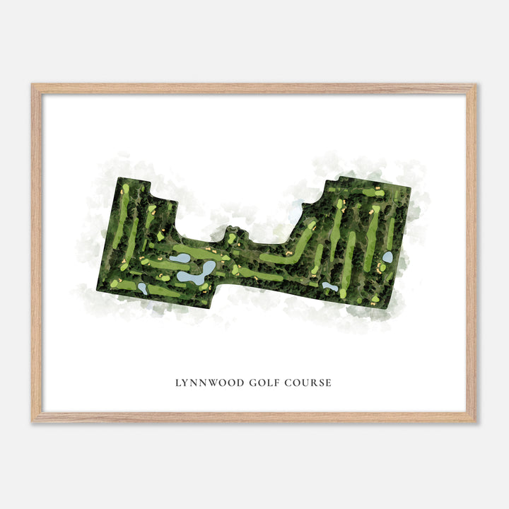 Print of Lynnwood Golf Course Classic Map