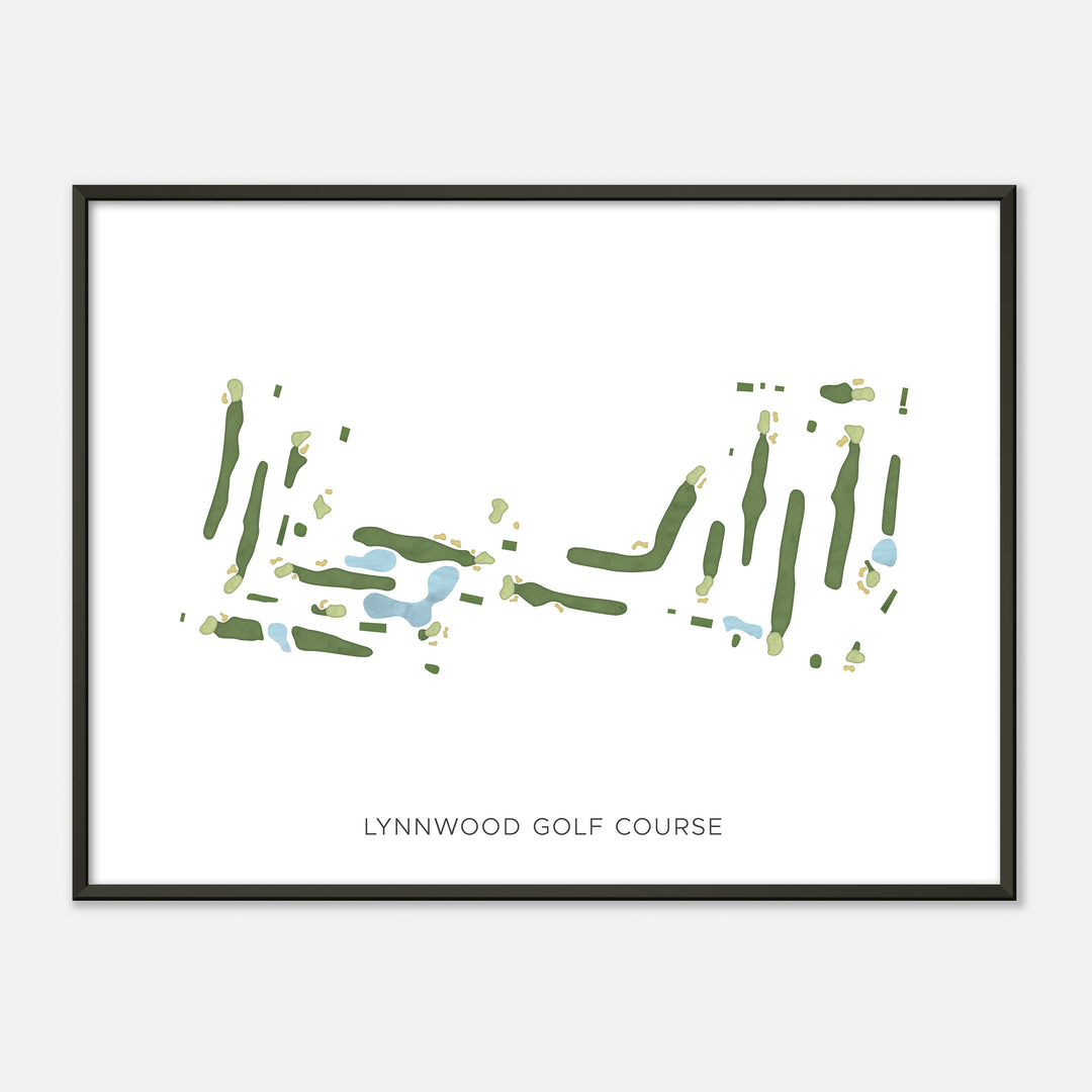 Print of Lynnwood Golf Course Modern Map
