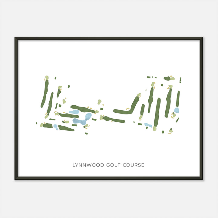 Print of Lynnwood Golf Course Modern Map