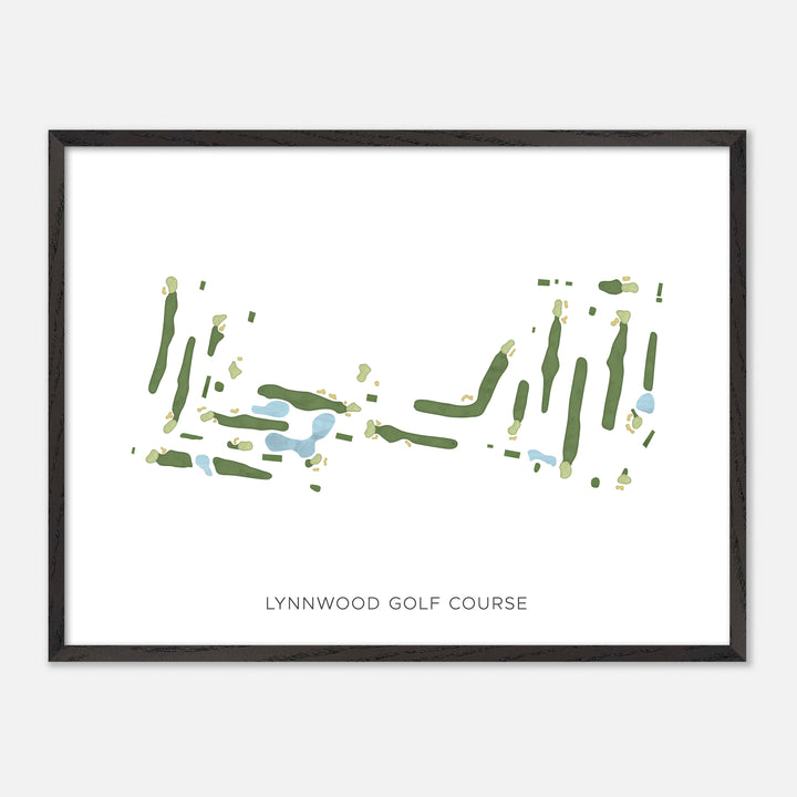 Print of Lynnwood Golf Course Modern Map