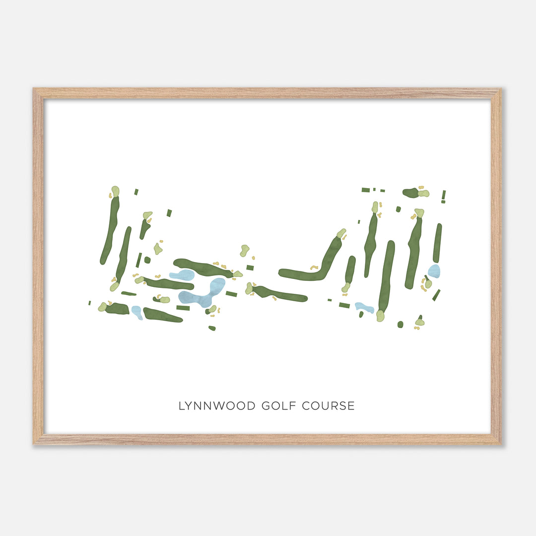 Print of Lynnwood Golf Course Modern Map