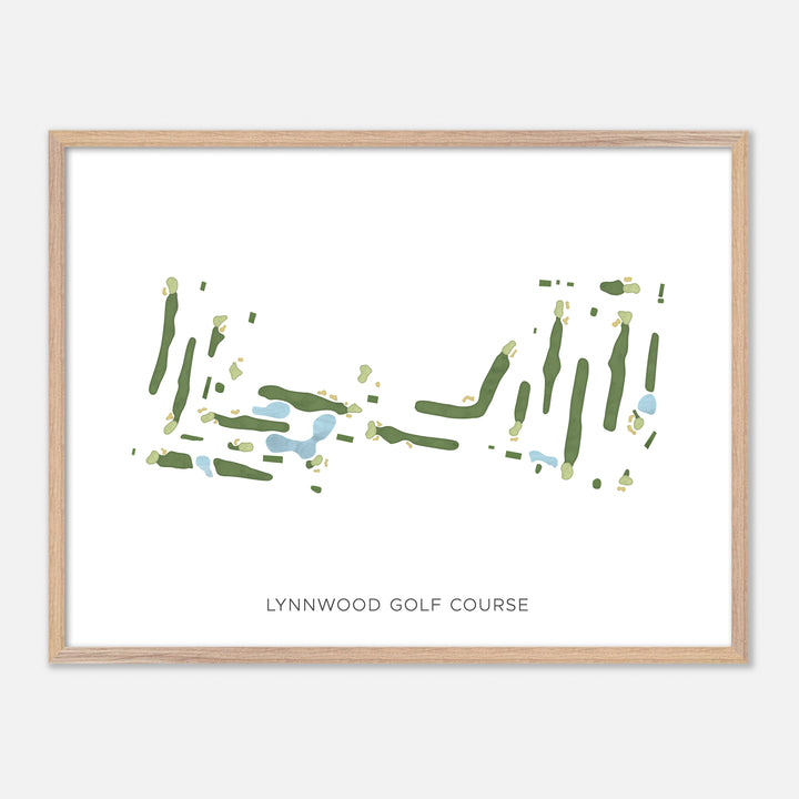 Print of Lynnwood Golf Course Modern Map