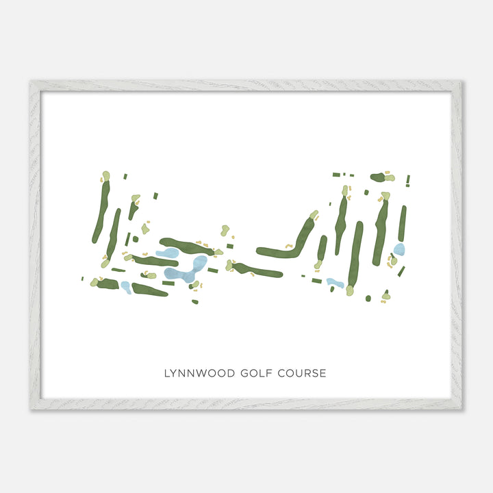 Print of Lynnwood Golf Course Modern Map