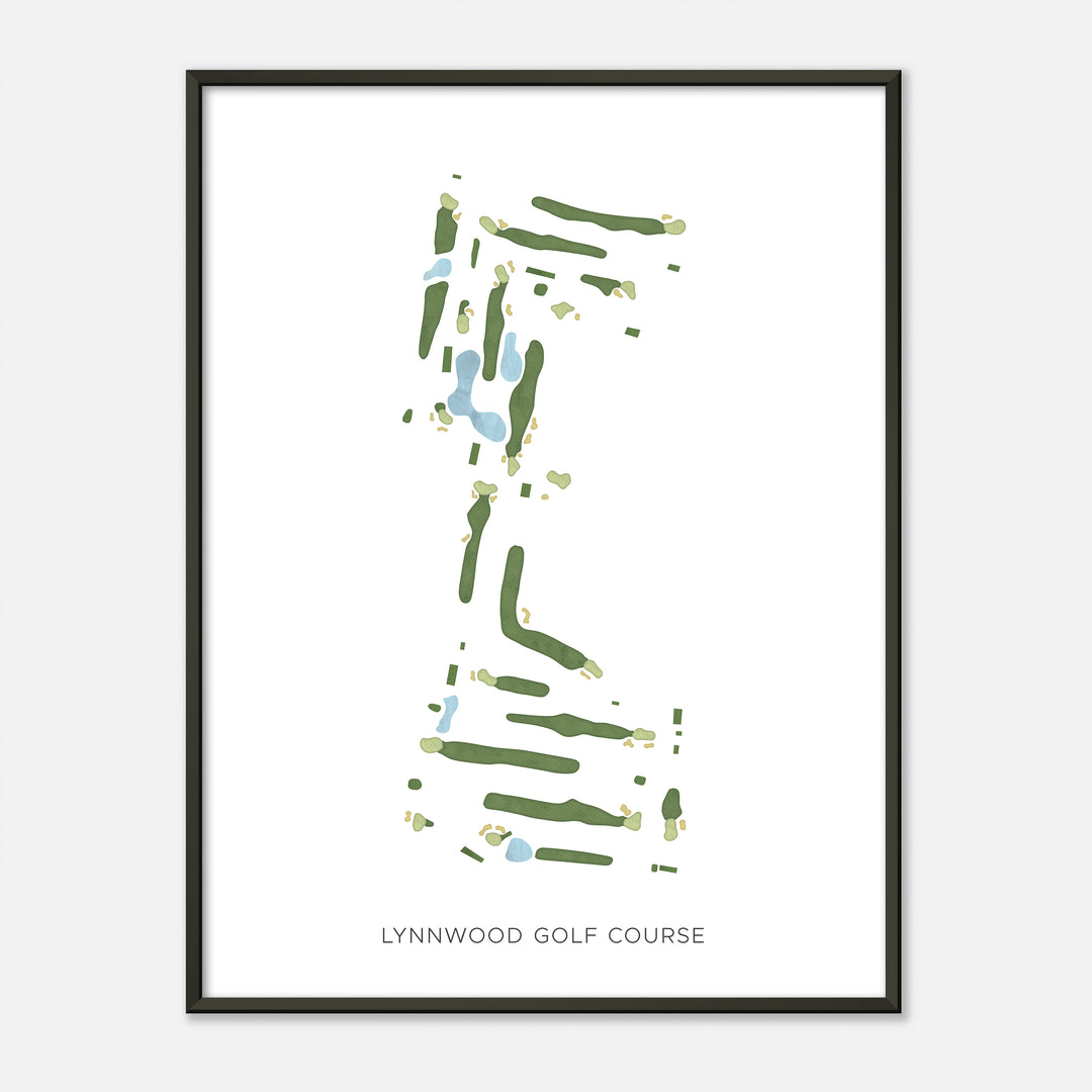 Print of Lynnwood Golf Course Modern Map