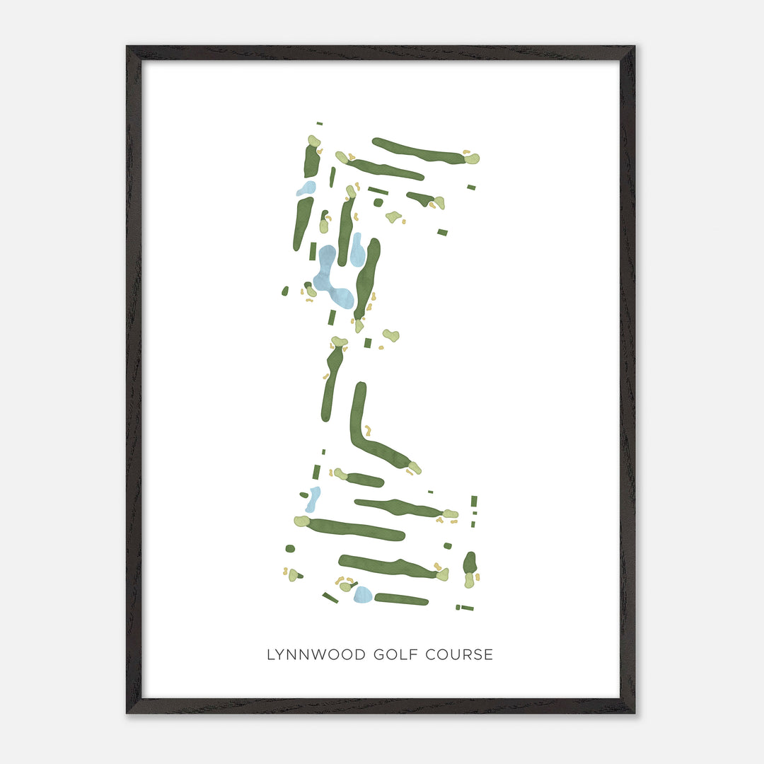 Print of Lynnwood Golf Course Modern Map