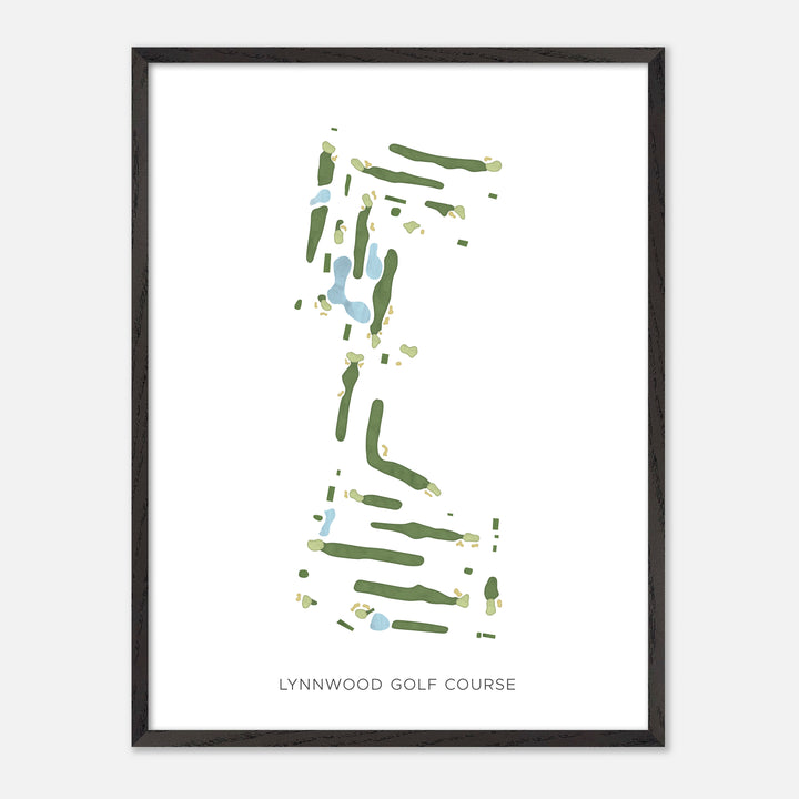 Print of Lynnwood Golf Course Modern Map