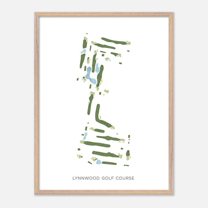 Print of Lynnwood Golf Course Modern Map