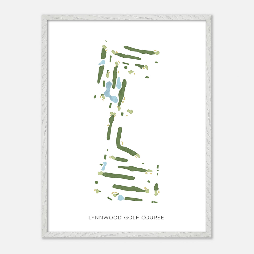 Print of Lynnwood Golf Course Modern Map