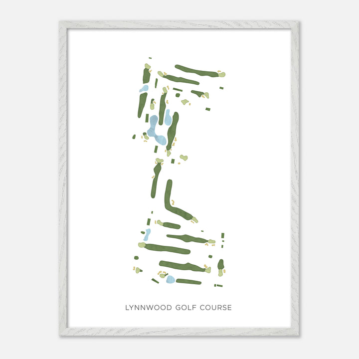 Print of Lynnwood Golf Course Modern Map