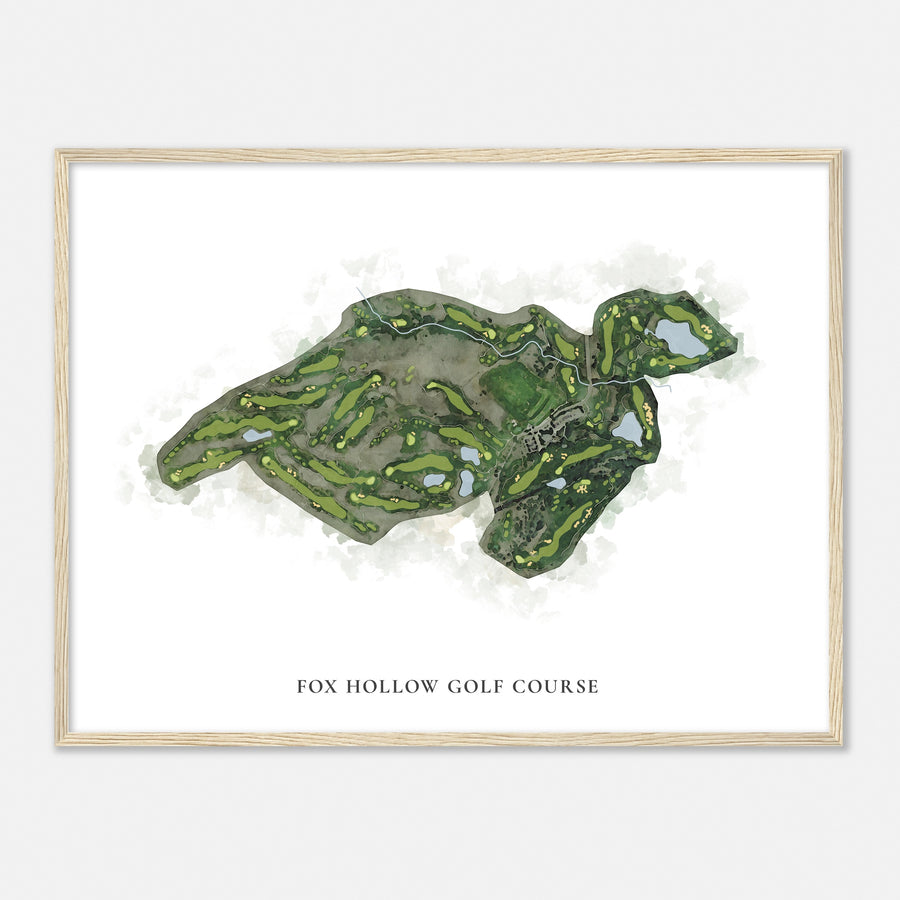 Print of Fox Hollow Golf Course Classic Map