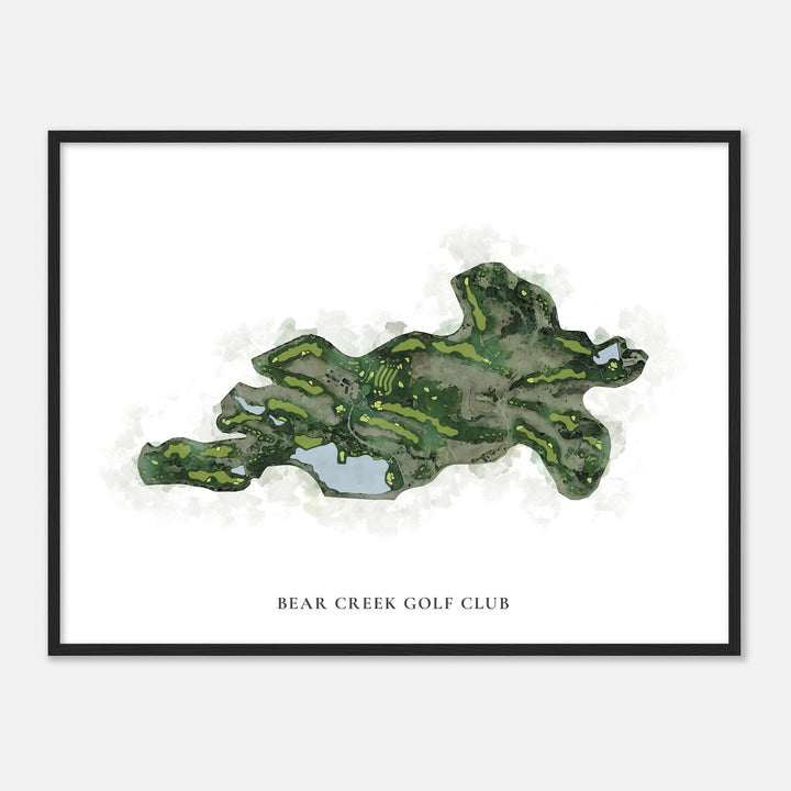 Print of Bear Creek Golf Club Classic Map