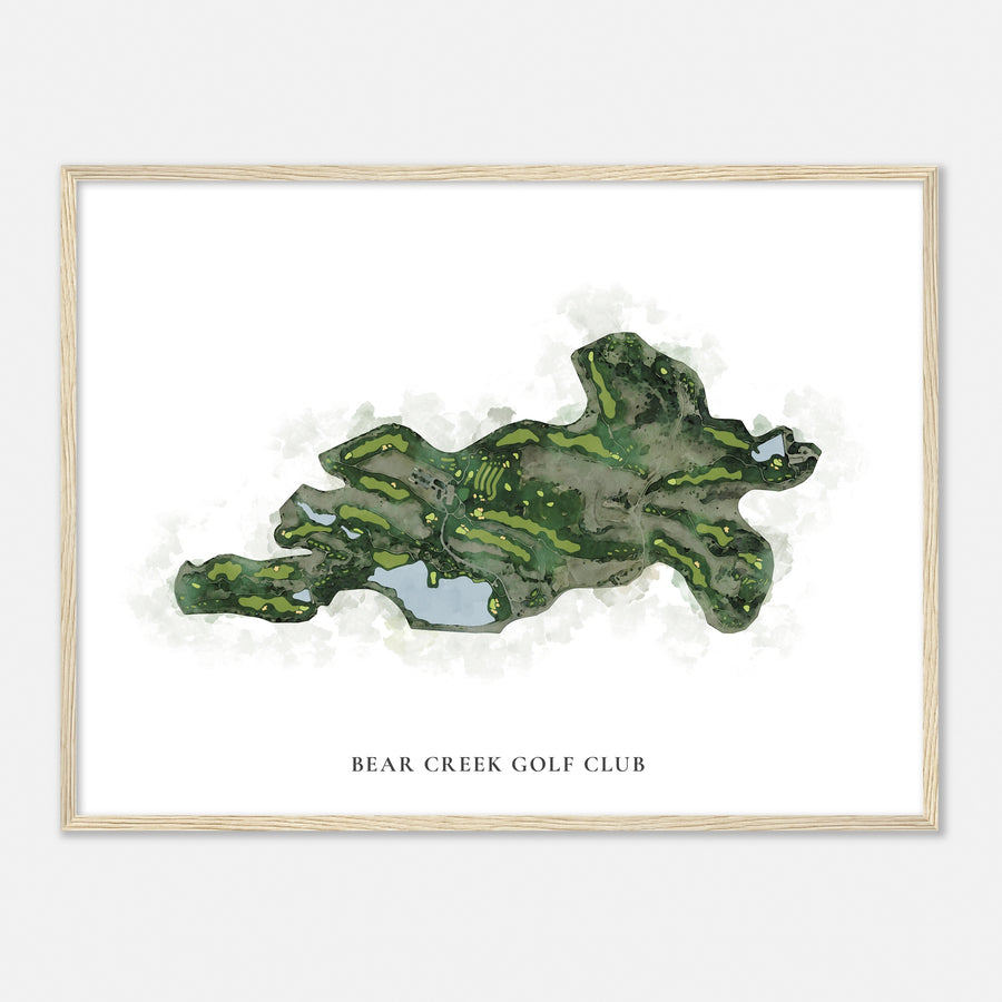 Print of Bear Creek Golf Club Classic Map