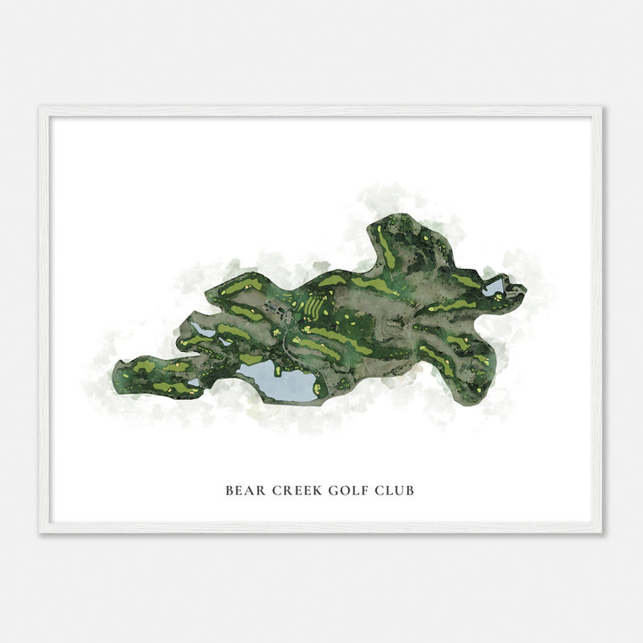 Print of Bear Creek Golf Club Classic Map