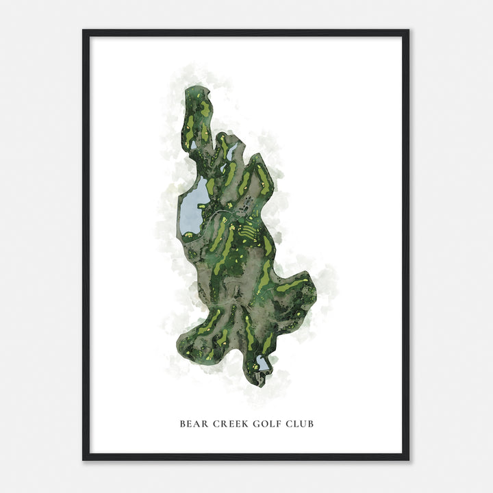 Print of Bear Creek Golf Club Classic Map