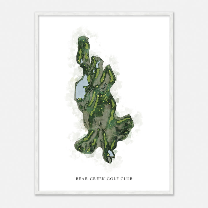 Print of Bear Creek Golf Club Classic Map