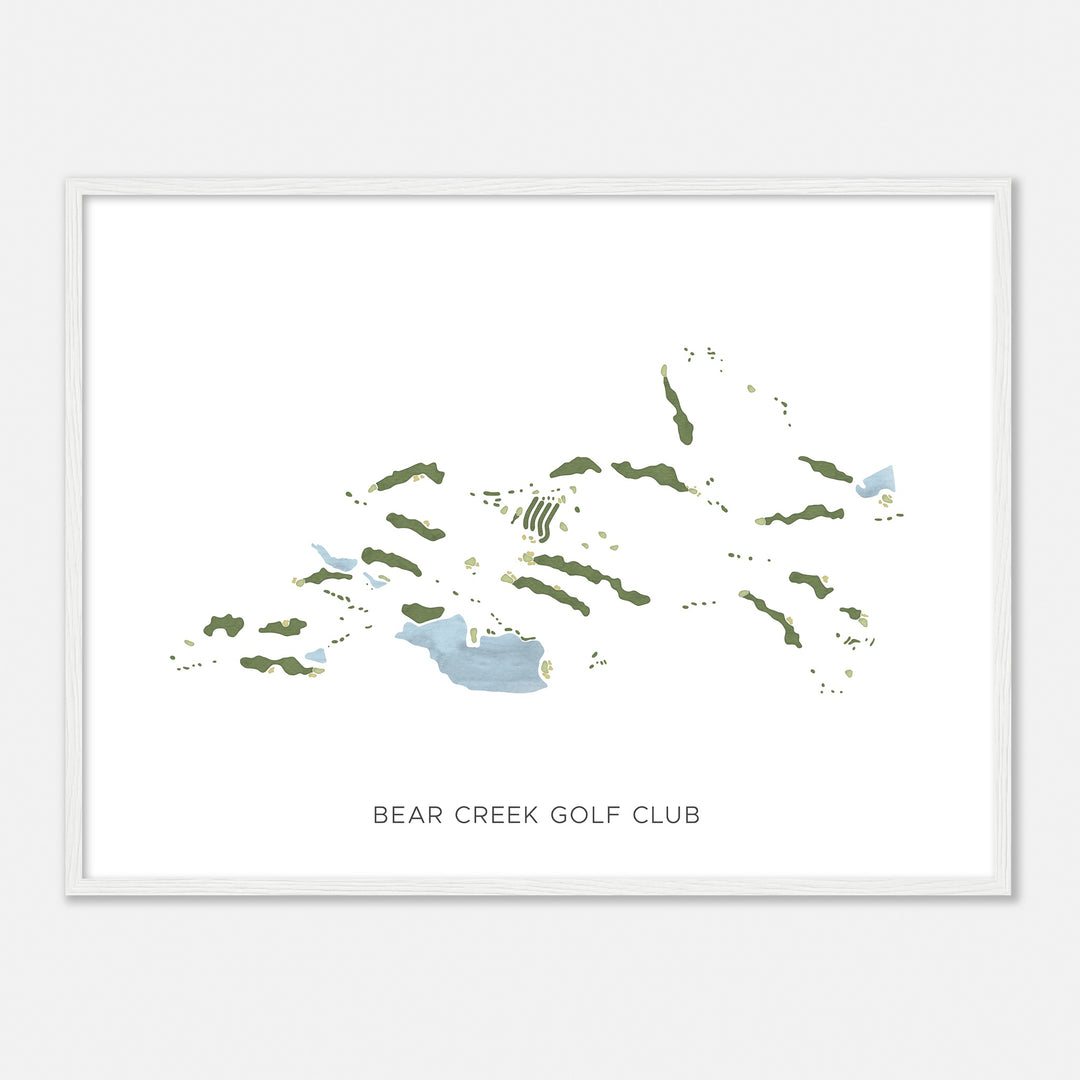 Print of Bear Creek Golf Club Modern Map