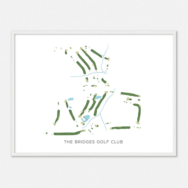 Print of The Bridges Golf Club Modern Map