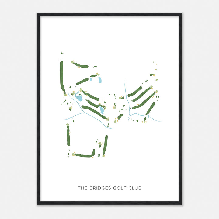 Print of The Bridges Golf Club Modern Map