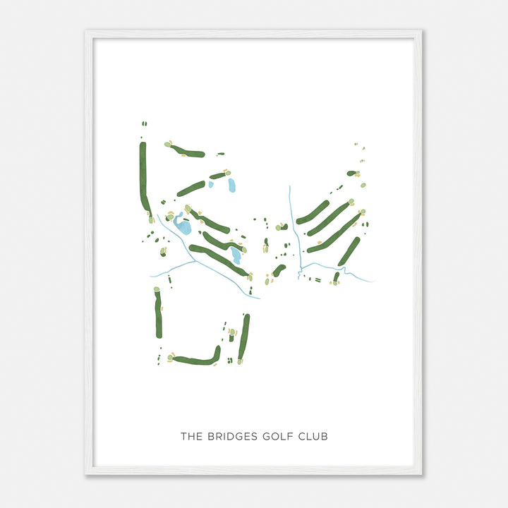 Print of The Bridges Golf Club Modern Map