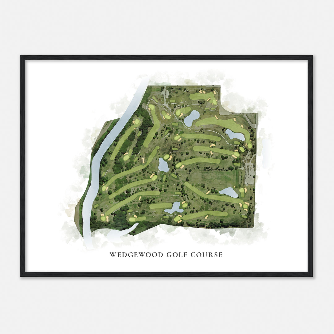 Print of Wedgewood Golf Course Classic Map