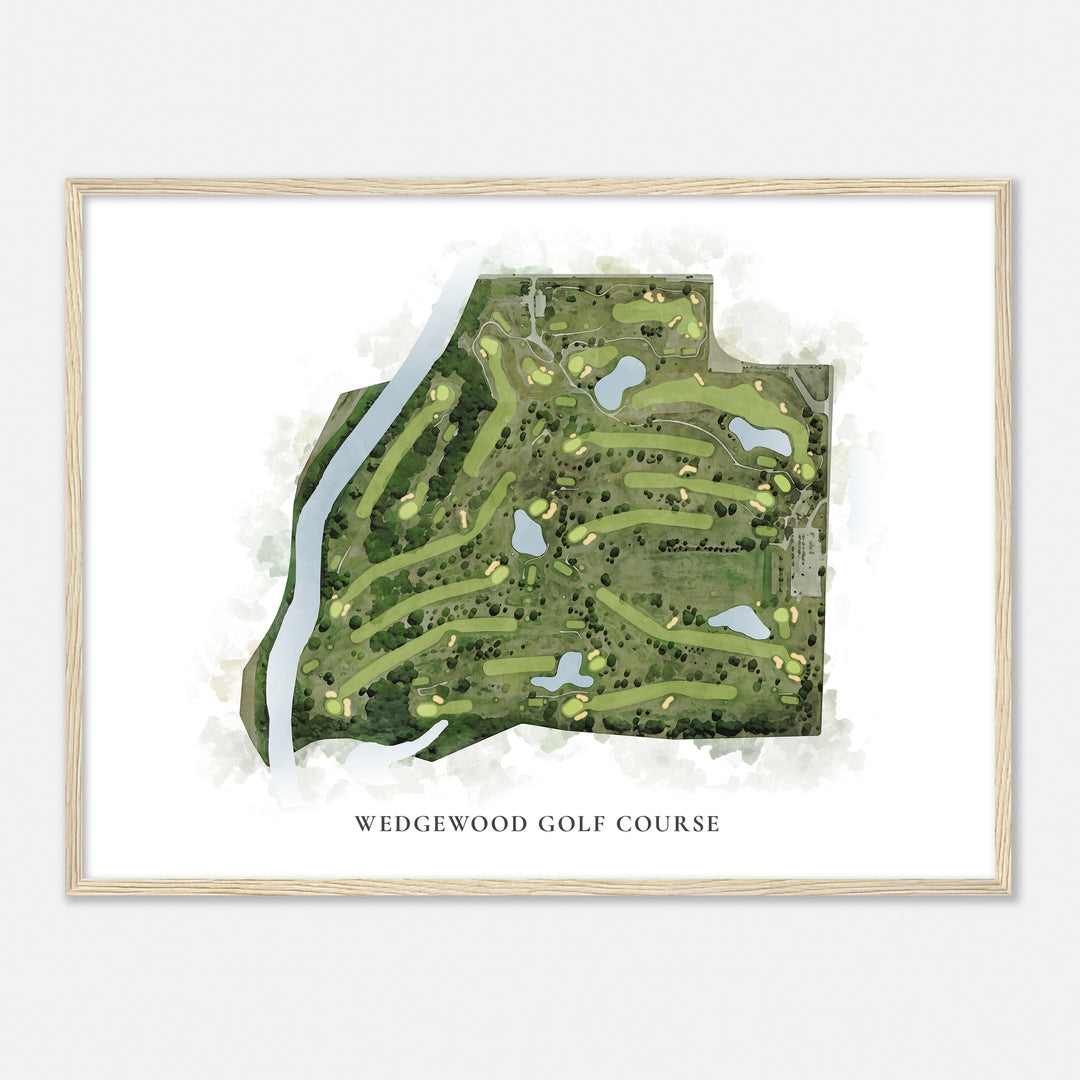 Print of Wedgewood Golf Course Classic Map