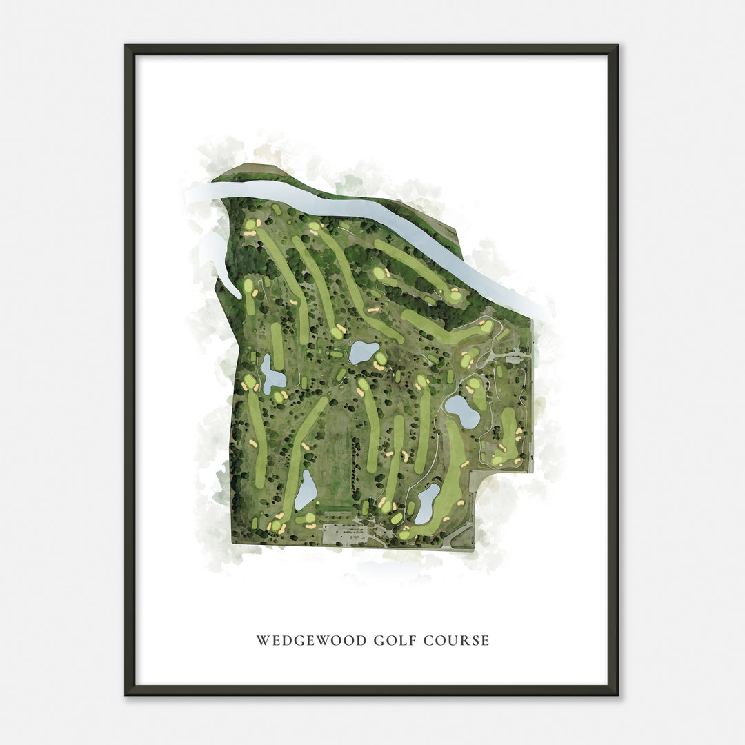Print of Wedgewood Golf Course Classic Map