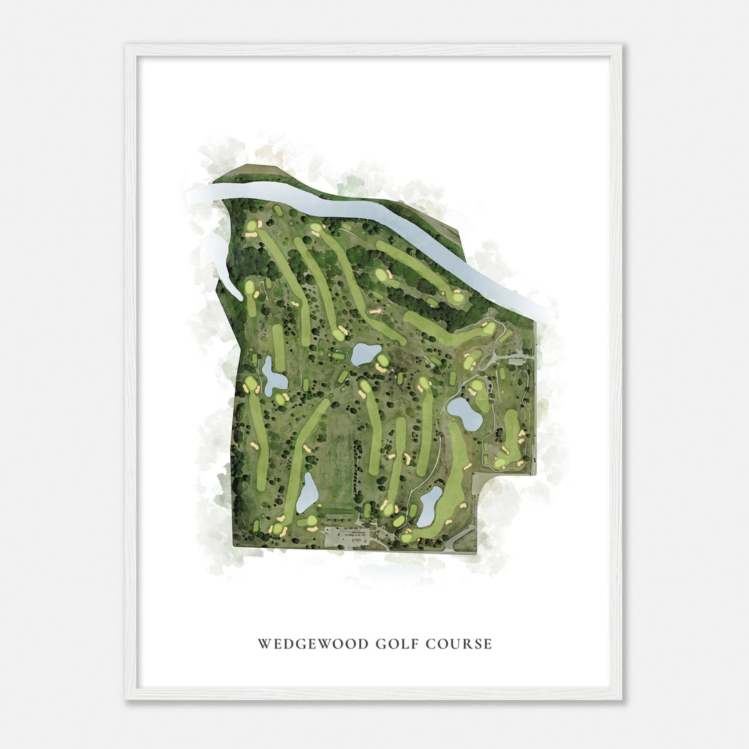 Print of Wedgewood Golf Course Classic Map
