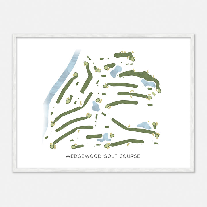 Print of Wedgewood Golf Course Modern Map