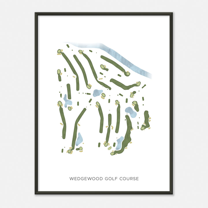 Print of Wedgewood Golf Course Modern Map