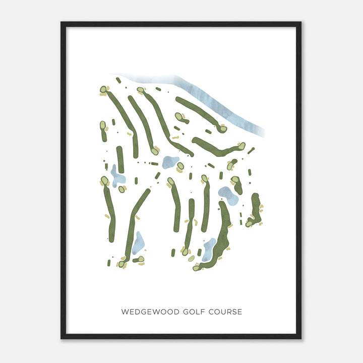 Print of Wedgewood Golf Course Modern Map