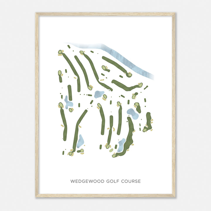 Print of Wedgewood Golf Course Modern Map