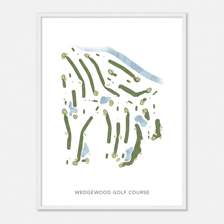 Print of Wedgewood Golf Course Modern Map