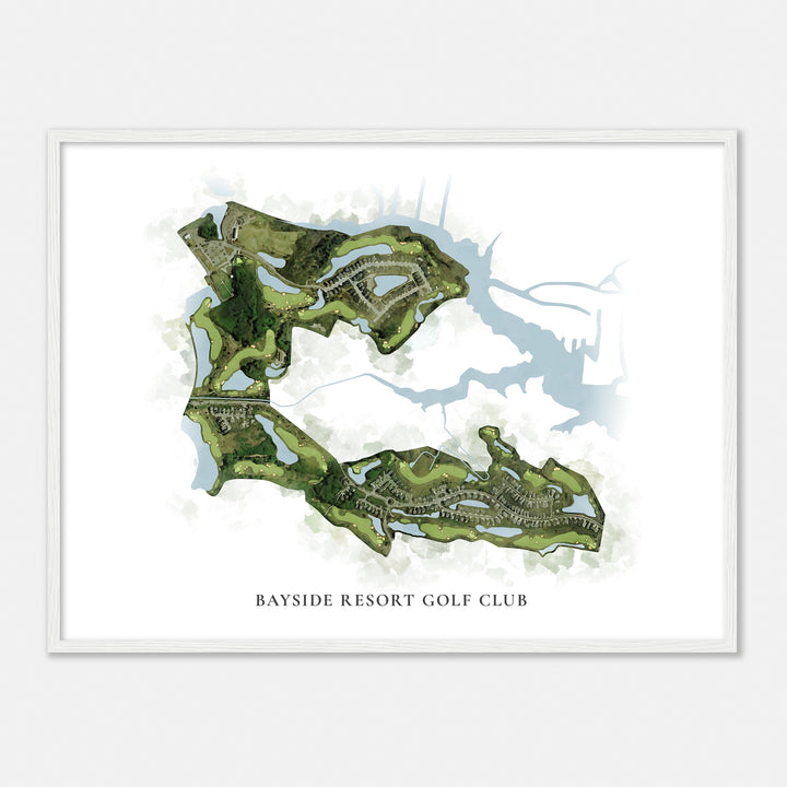 Print of Bayside Resort Golf Club Classic Map