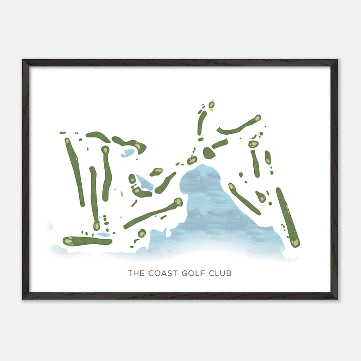 Print of The Coast Golf Club Modern Map